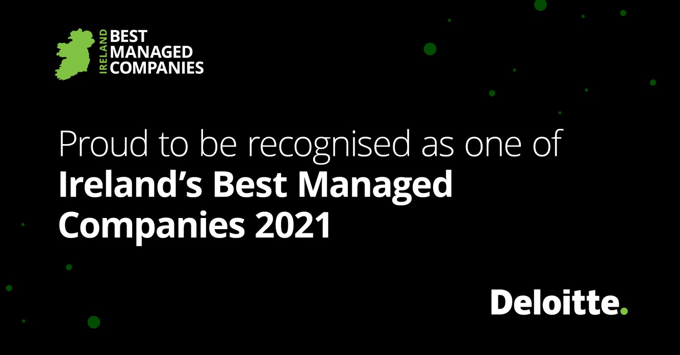 Press release for Deloitte Ireland’s Best Managed Companies 2021